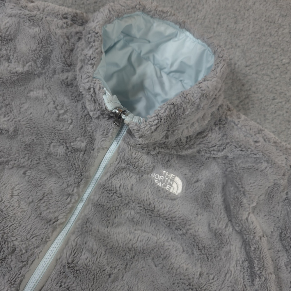 The North Face Reversible MossBud Swirl Girls Blue Jacket - Size XL‎ Ski Hiking